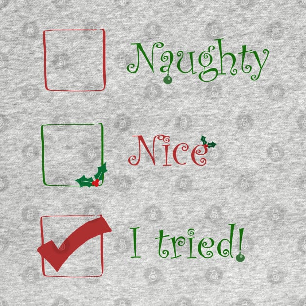 Naughty? Nice? - I tried! by madmonkey